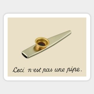 ceci n'est pas une pipe Sticker